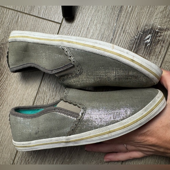 Jack rogers silver Metallic Slip-On Shoes scalloped women’s 5/kids 3.5 - Picture 8 of 8